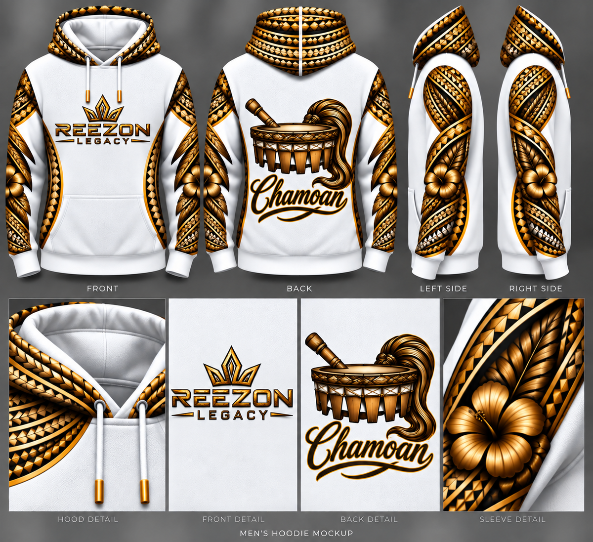 Reezon Legacy – Samoan & Chamorro Heritage Hoodie