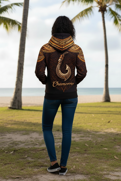 Guam Hoodie Back Female Model Redo